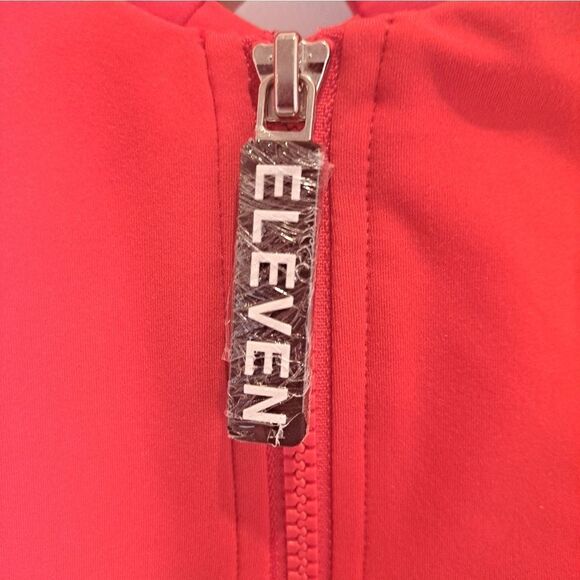 EleVen Zip up Sports Bra Candy Red NWT XS - Picture 2 of 7